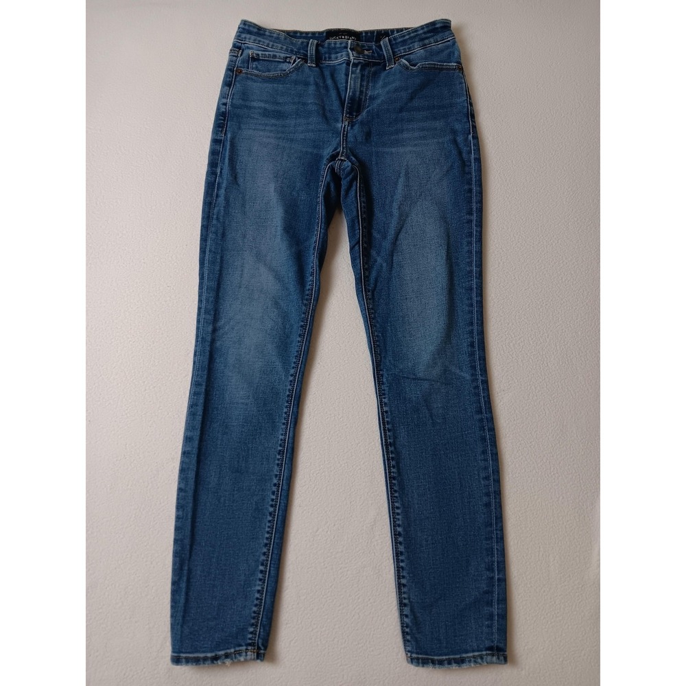 Lucky Brand Jeans Womens 4 Blue‎ Medium Wash Skinny Slim Stretch Denim 5-Pocket